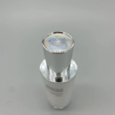 Huyết thanh trắng Matte PP Silver Acrylic Chai bơm không khí 15ml 30ml 50ml 100g