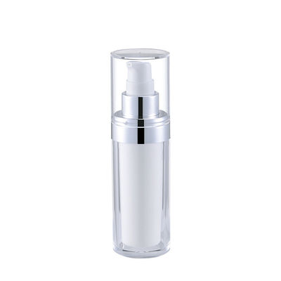 Nhà máy đóng chai mỹ phẩm nhựa trong suốt tự mạ điện chai chân không 30ml 50ml